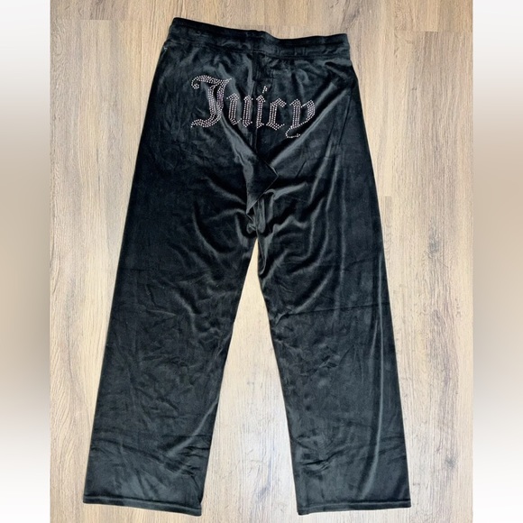 Size XL NWT Juicy Couture Sleepwear PJ Set Top & Pants Color Black - Picture 5 of 11